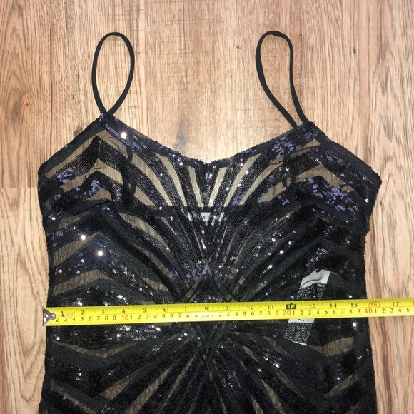 NEW!!! Black Sequin & Sheer Sleeveless Dress 💃🏾 - Picture 11 of 14